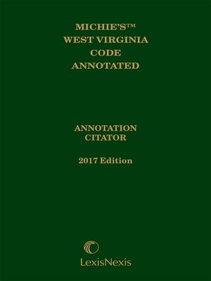 cover image of West Virginia Code Citator